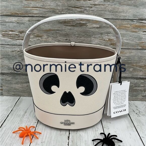 Coach Handbags - Coach Trick Or Treat Bucket With Halloween Ghost Bag Purse
